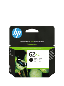 HP 62 XL Black Original Ink Cartridge, Single, Instant Ink Compatible, Black