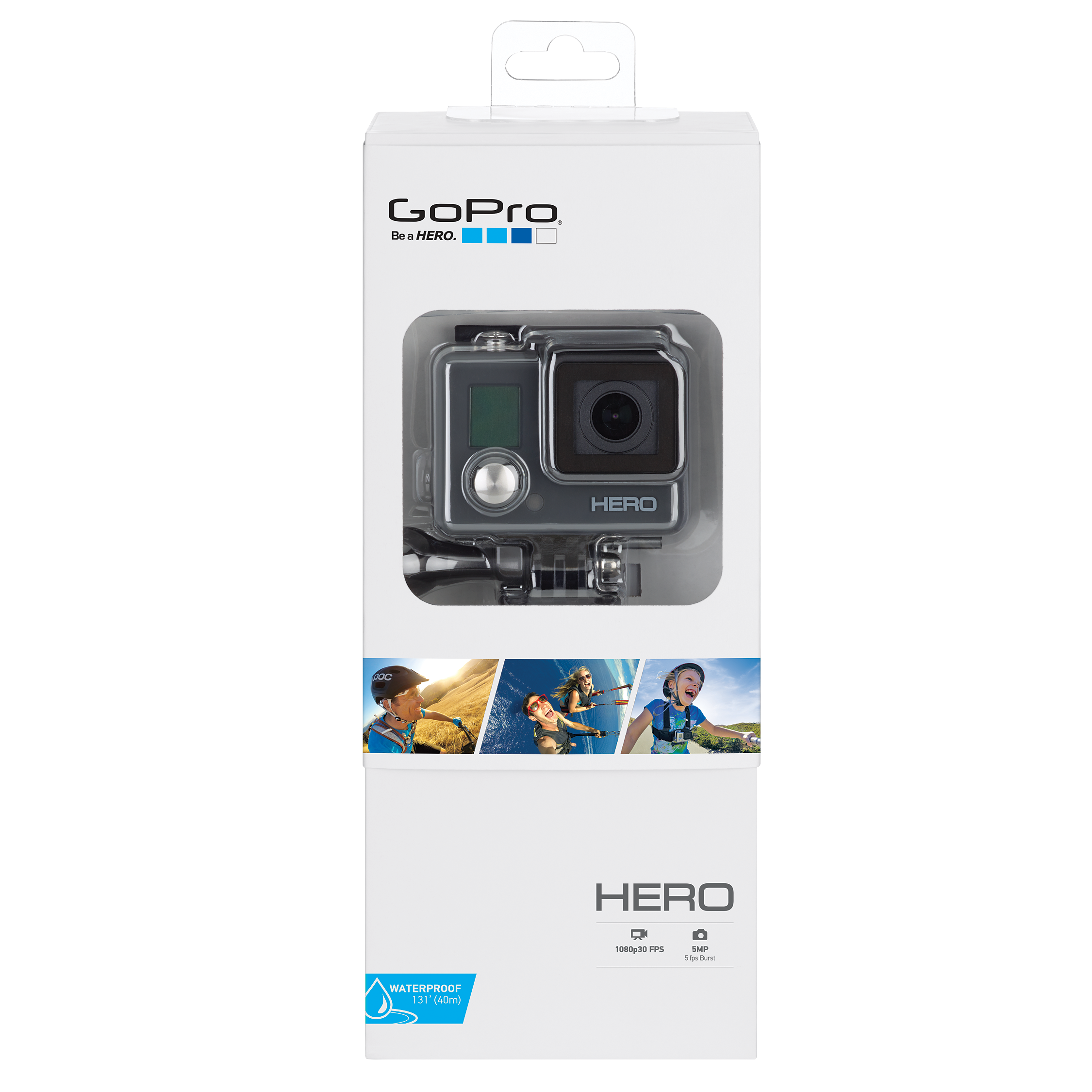 GoPro Hero Waterproof Camcorder, HD 1080p, 5MP