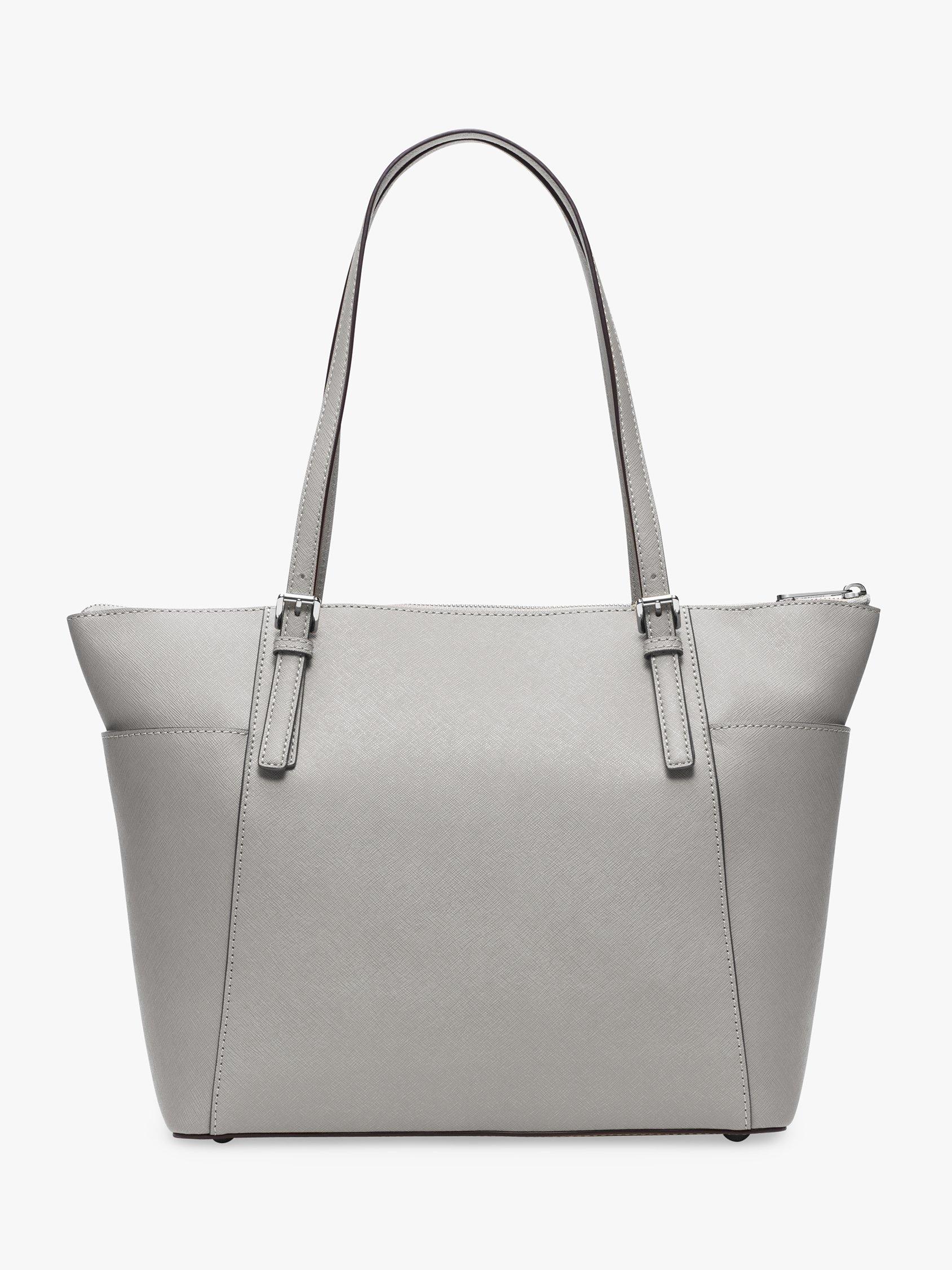 MICHAEL Michael Kors Jet Set East West Leather Tote Bag Grey