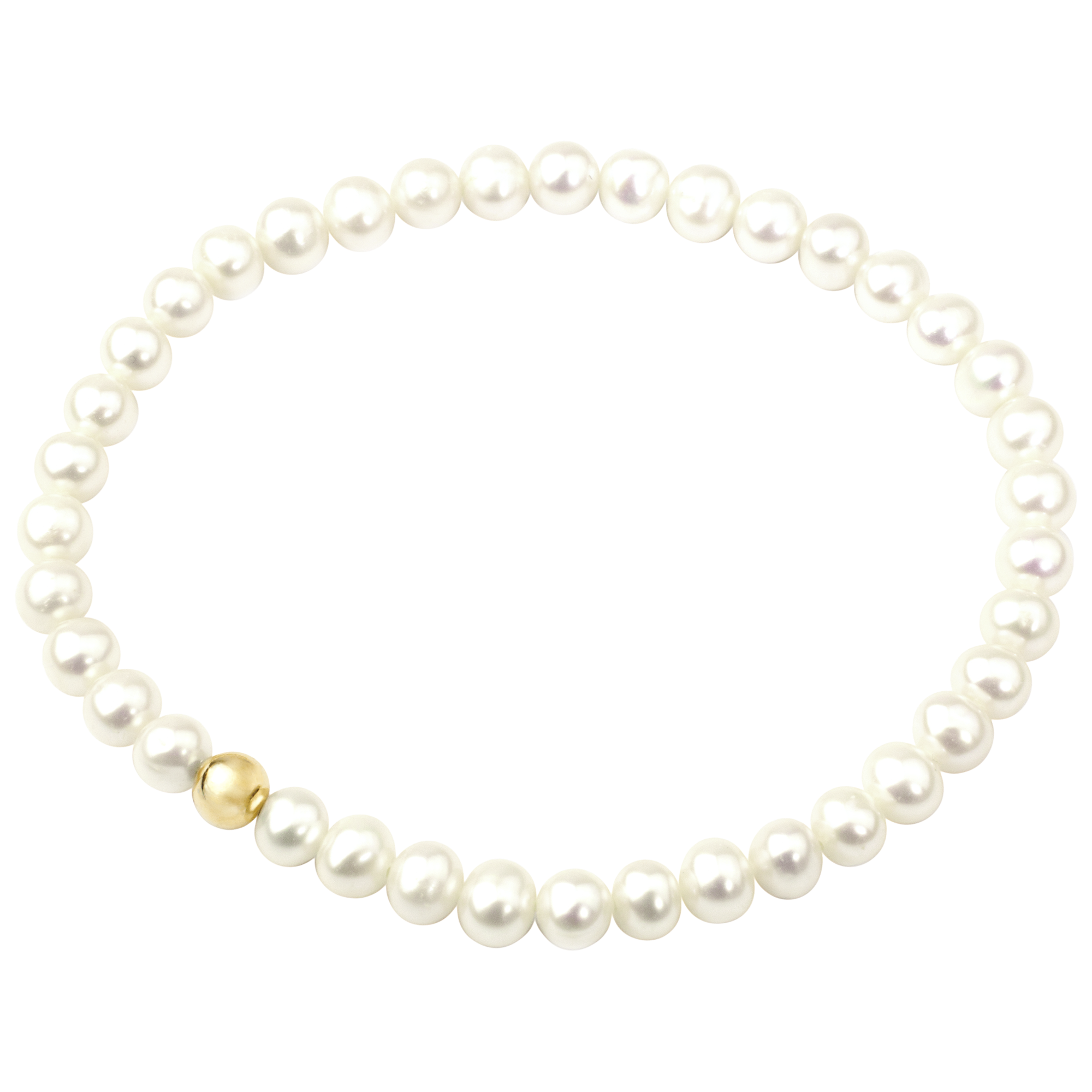 Product image 1 of 1, which shows E.W Adams Freshwater Pearl Stretch Bracelet, White