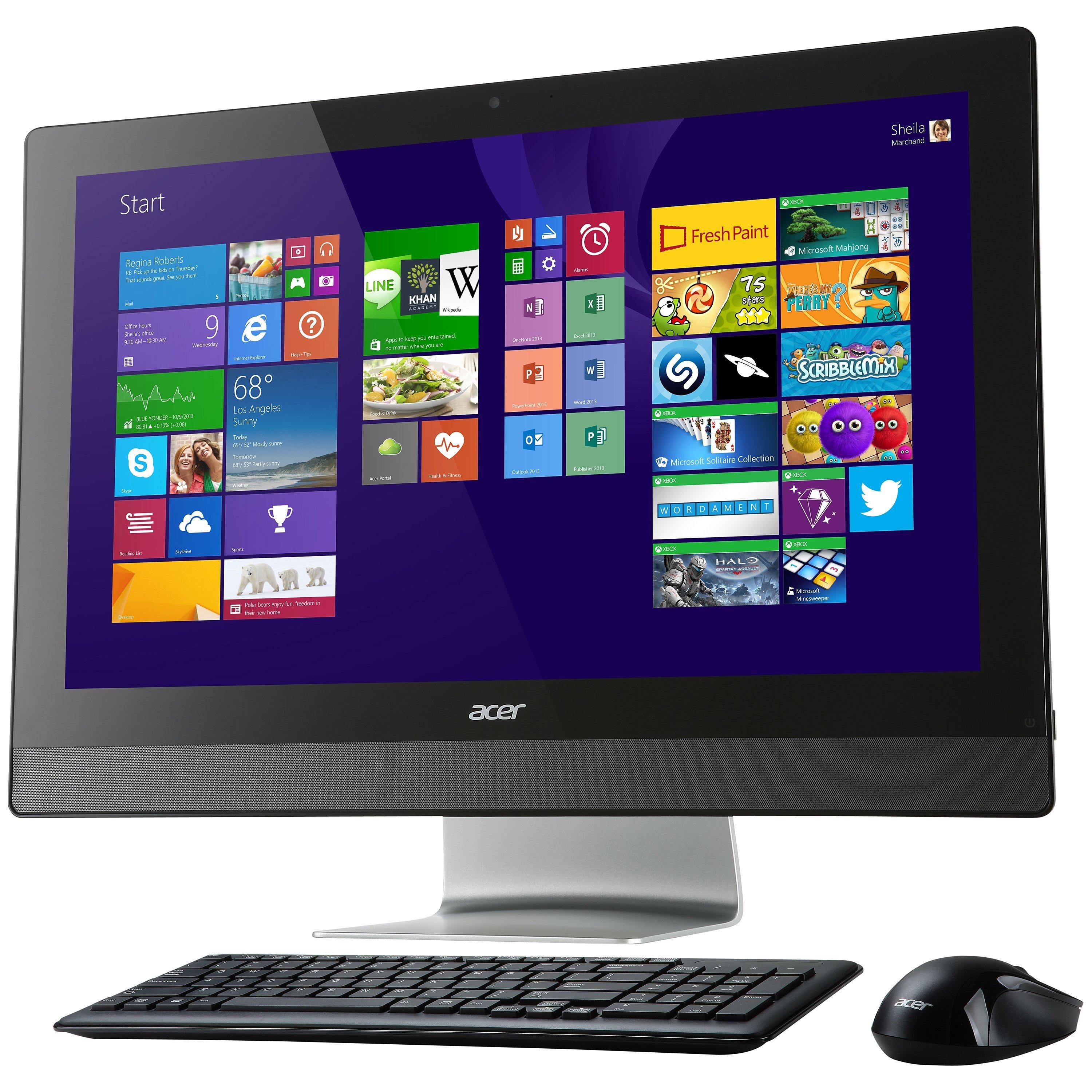 Acer Aspire Z3-615 All-in-One Desktop PC, Intel Core i7, 8GB RAM, 1TB, 23", Black