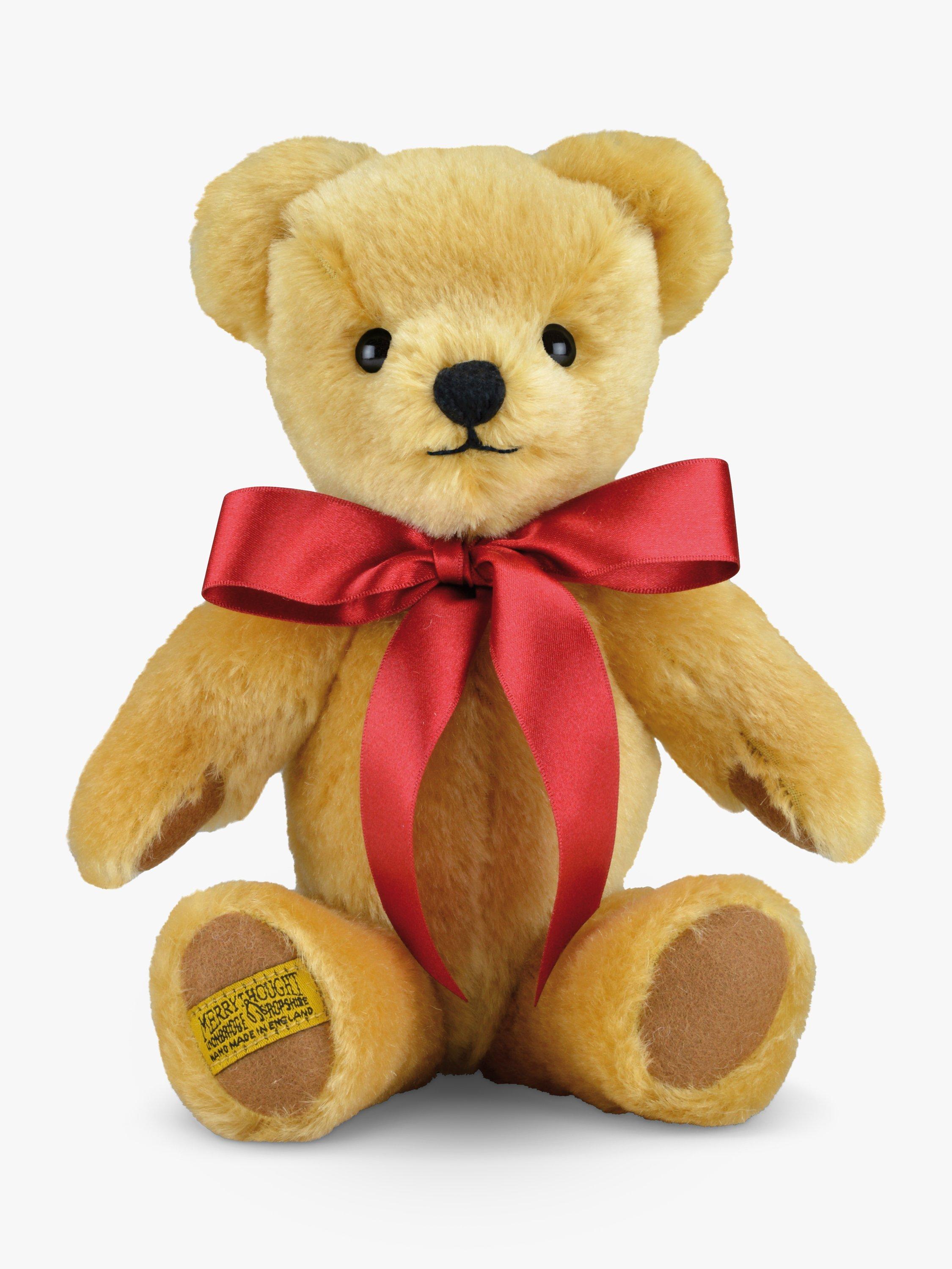 Merrythought London Gold Teddy Bear Soft Toy, Small