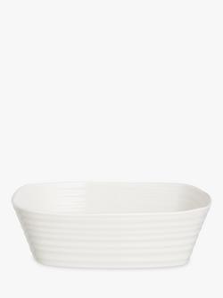 Sophie Conran for Portmeirion Porcelain Small Rectangular Oven Dish, L20.8cm, White, White