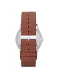 Skagen SKW6086 Men's Holst Single Chronograph Leather Strap Watch, Brown/Grey