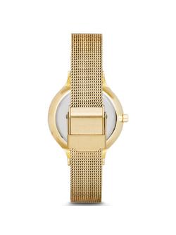 Skagen Women's Anita Stainless Steel Mesh Bracelet Strap Watch - view 2, Gold / Silver