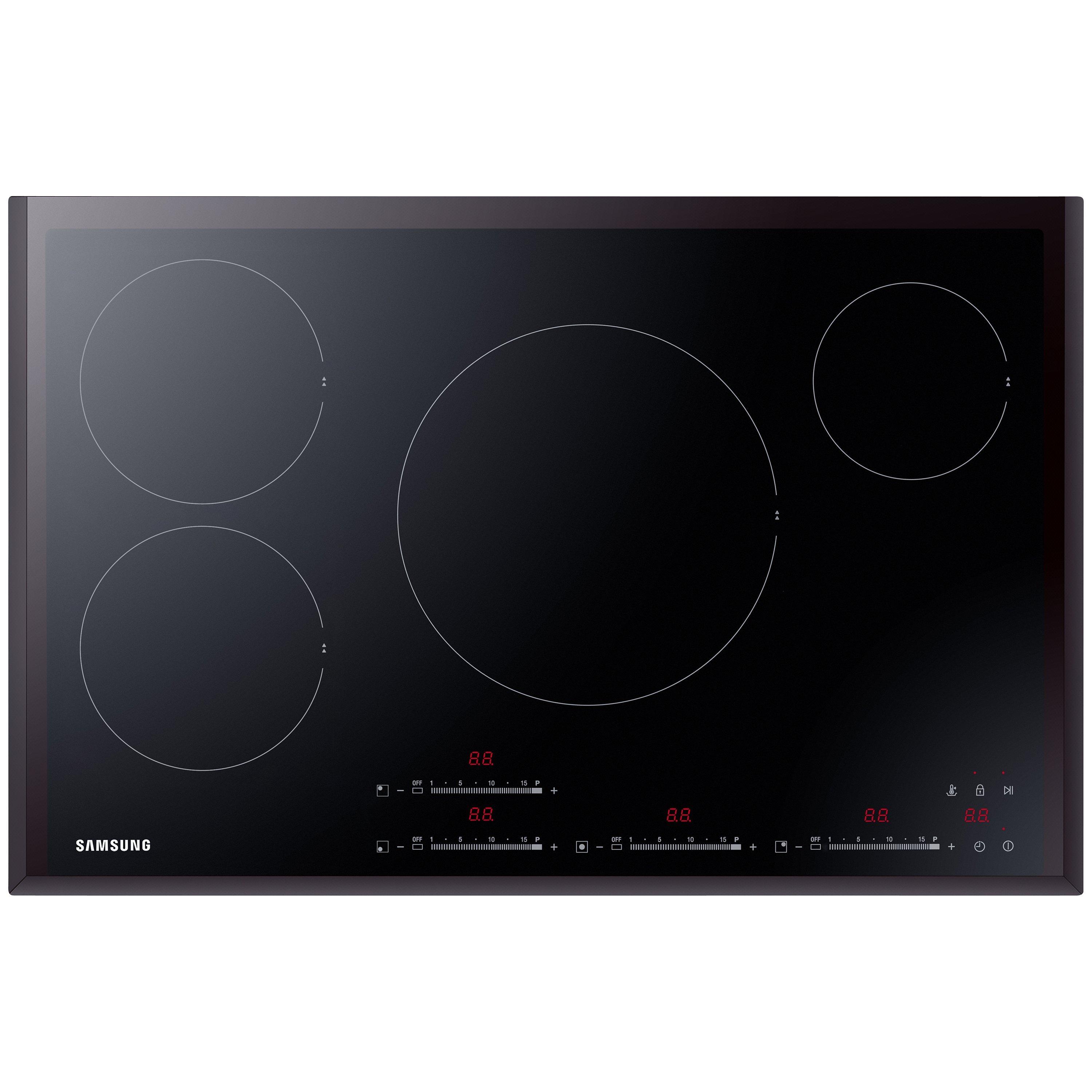 Samsung NZ84F7NC6AB/EU NEO Induction Hob, Black Glass