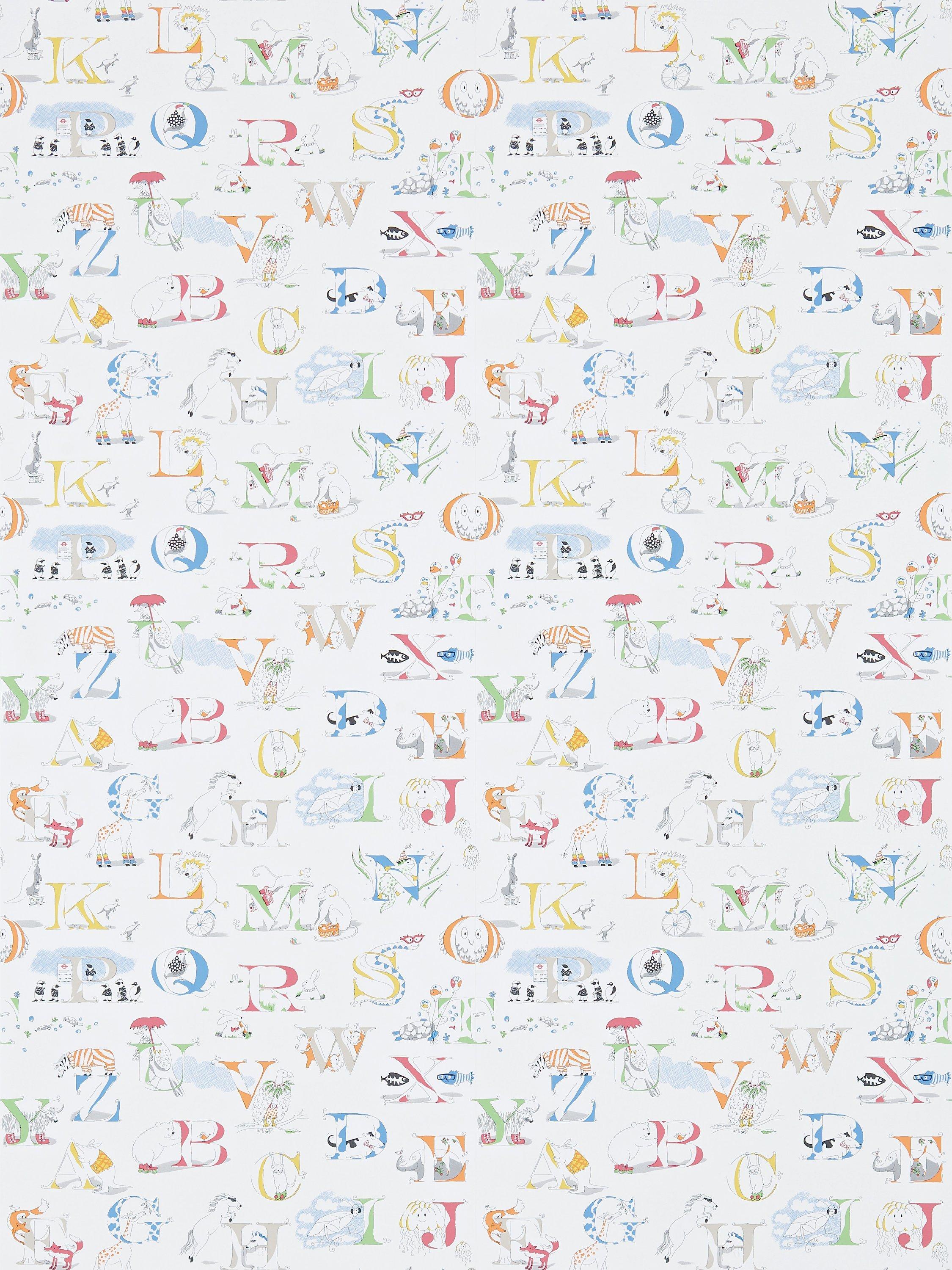 Sanderson Alphabet Zoo Wallpaper