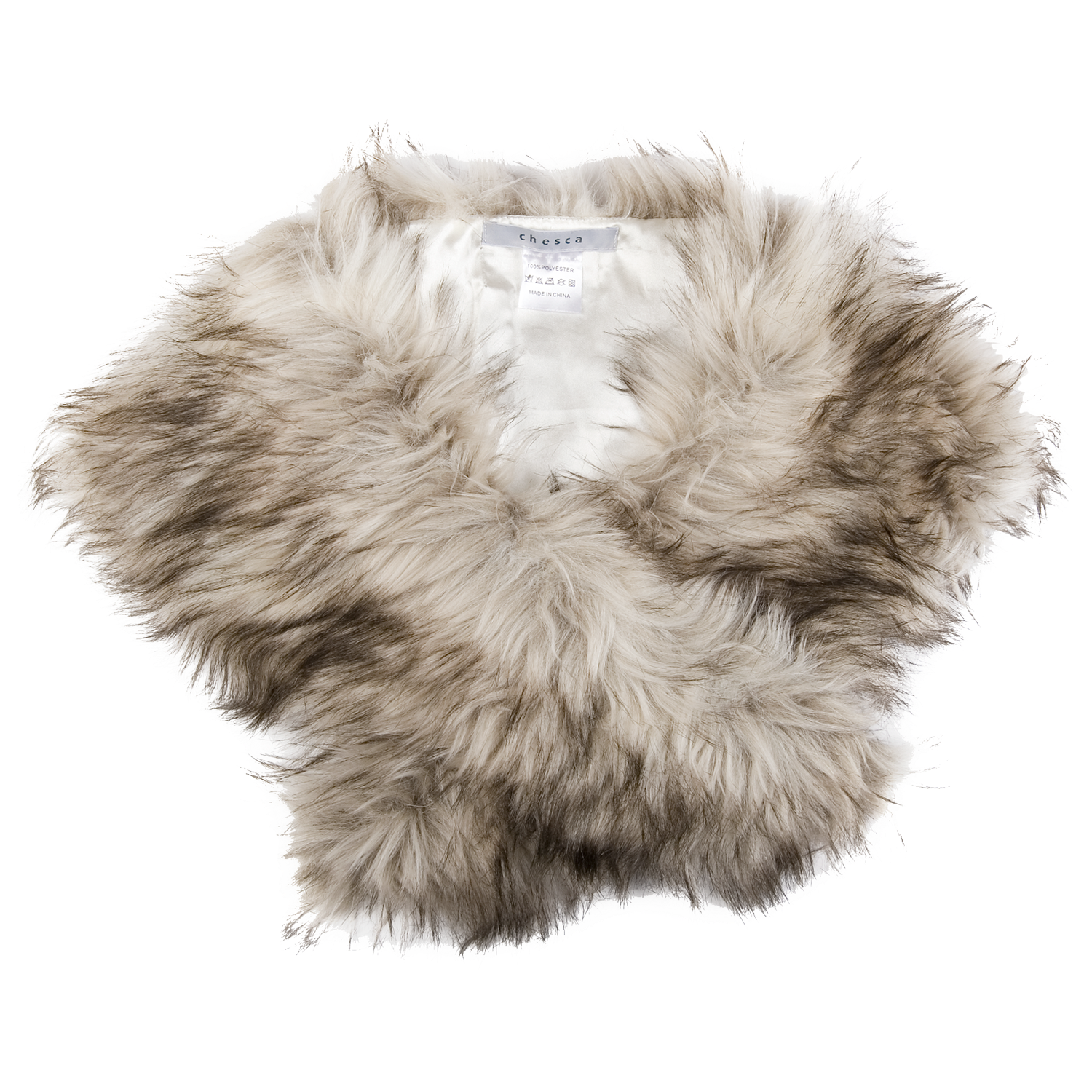 Chesca Faux Fur Collar Scarf, Fox