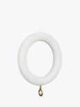 John Lewis Wood Curtain Rings, Dia.35mm, Set of 6