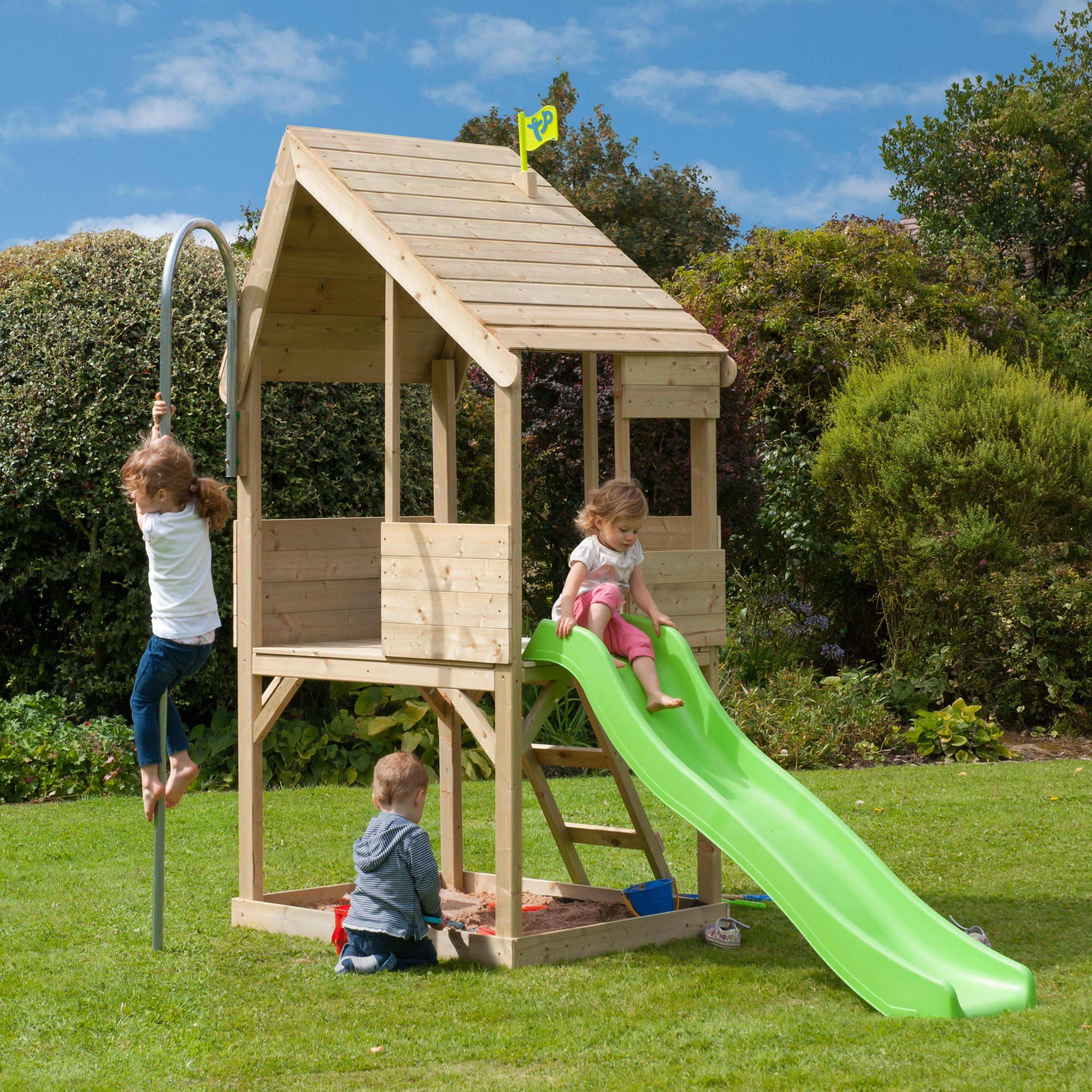 TP Toys TP321S Wooden Playhouse & Slide Set