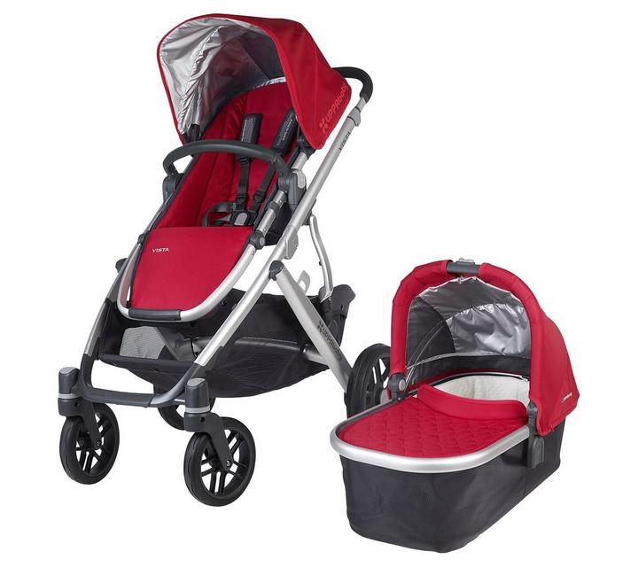 Uppababy Vista Pushchair and Carrycot Denny Red