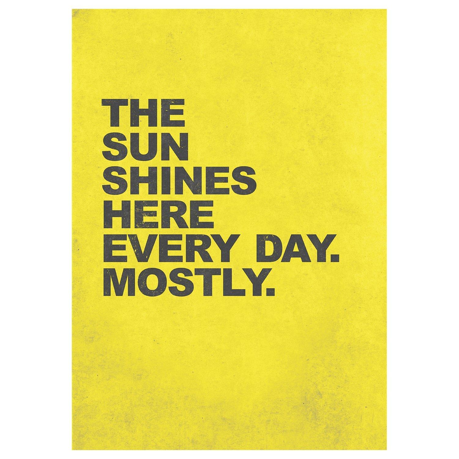 House by John Lewis - Nick Cranston - Sunshine Yellow Unframed Print, 70 x 50cm