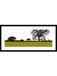 John Lewis Jacky Al-Samarraie 'Landscape with Horse' Framed Print, 104 x 49cm