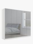 John Lewis Elstra 250cm Wardrobe with Mirrored Hinged Doors