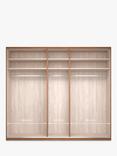 John Lewis Elstra 250cm Wardrobe with Glass Hinged Doors