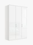 John Lewis Elstra 150cm Wardrobe with Glass Hinged Doors