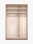 John Lewis Elstra 150cm Wardrobe with Glass Hinged Doors