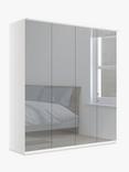 John Lewis Elstra 200cm Wardrobe with Mirrored Hinged Doors