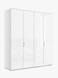 John Lewis Elstra 200cm Wardrobe with Glass Hinged Doors