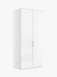 John Lewis Elstra 100cm Wardrobe with Glass Hinged Doors