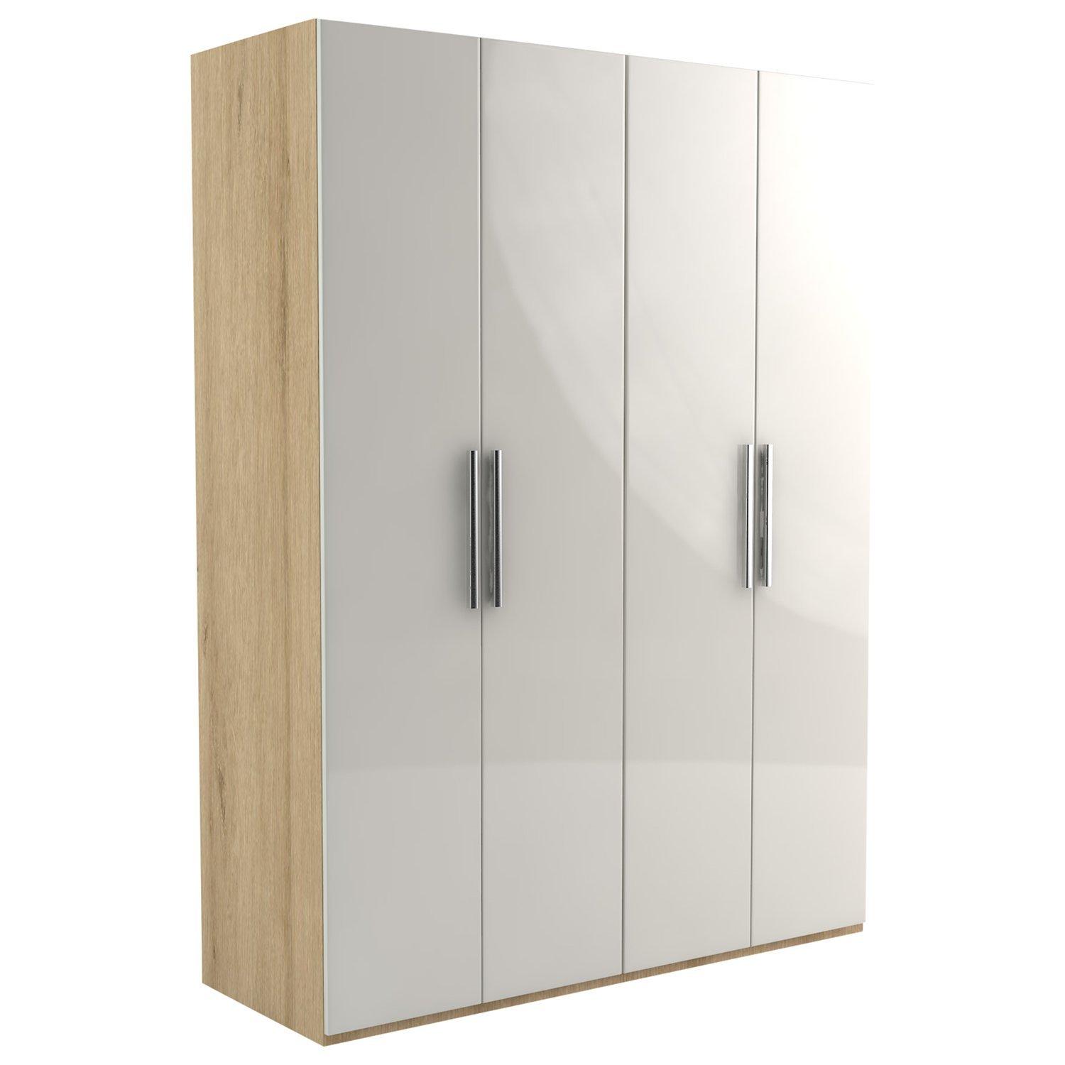 John Lewis Leben 4 Door 160cm Hinged Wardrobe