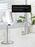 simplehuman Mini Sensor Beauty Travel Magnifying Pedestal Mirror