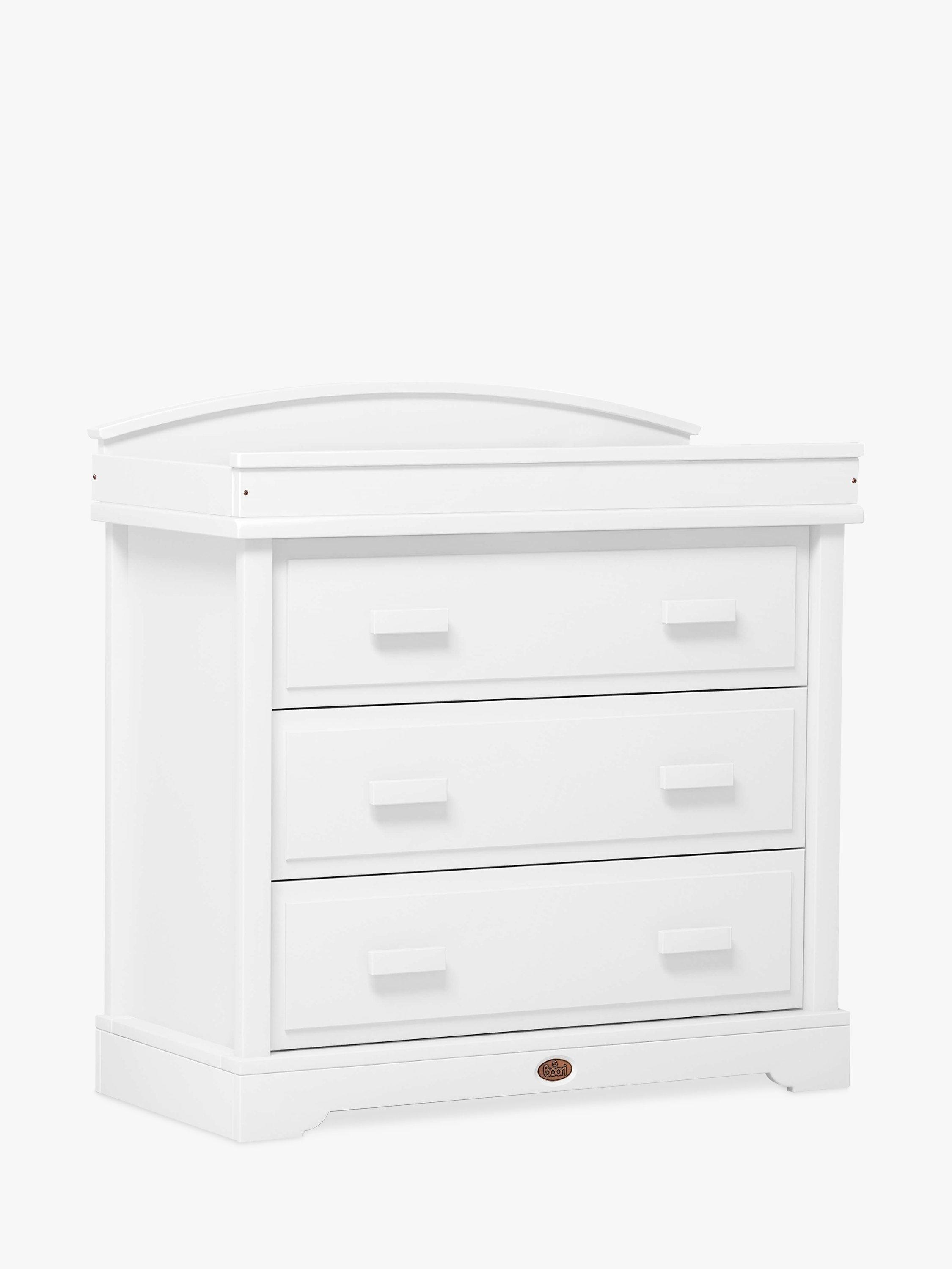 Boori 3 Drawer Dresser with Arched Change Station, White