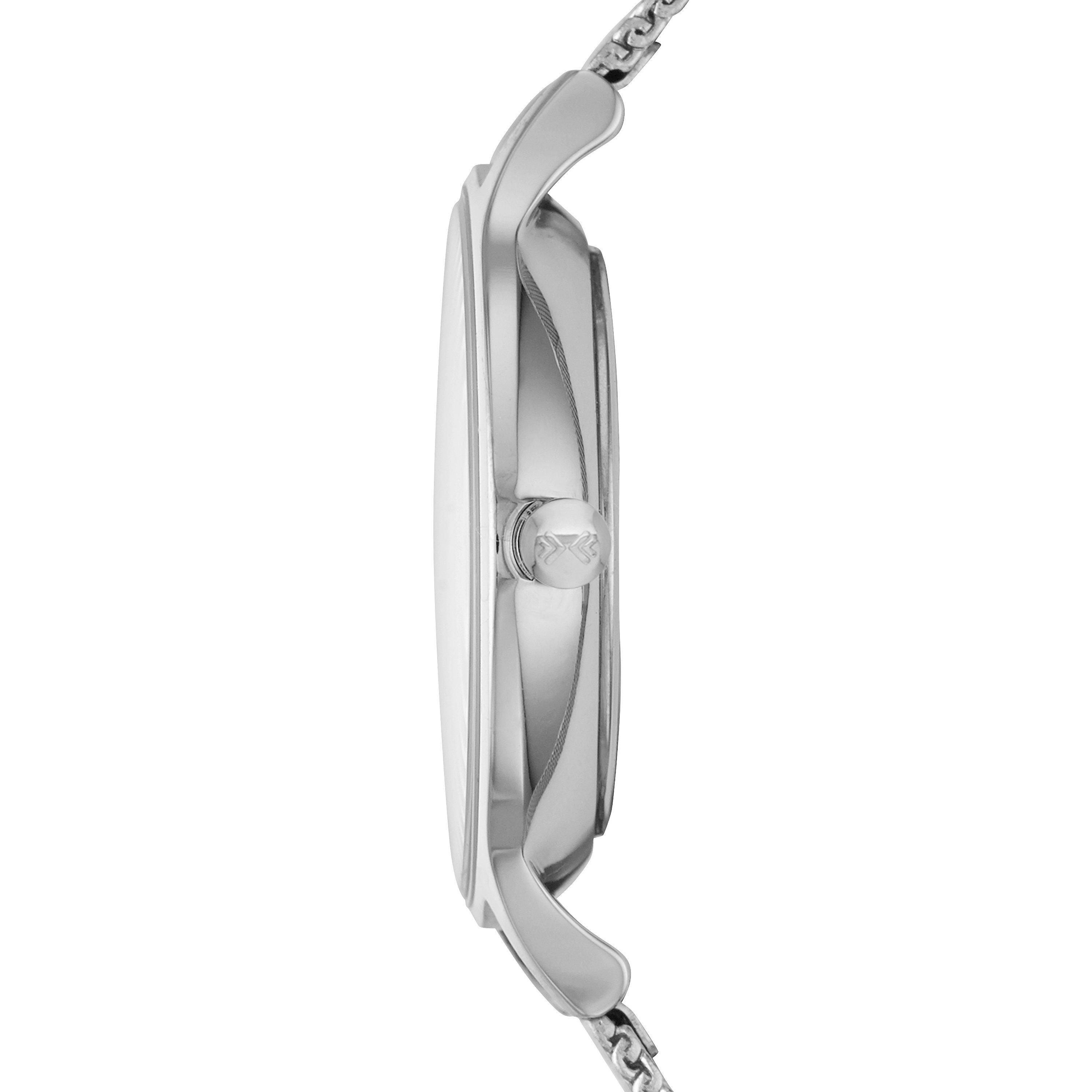 Product image 2 of 4, which shows Skagen SKW2307 Women's Anita Stainless Steel Mesh Bracelet Strap Watch, Silver/Blue