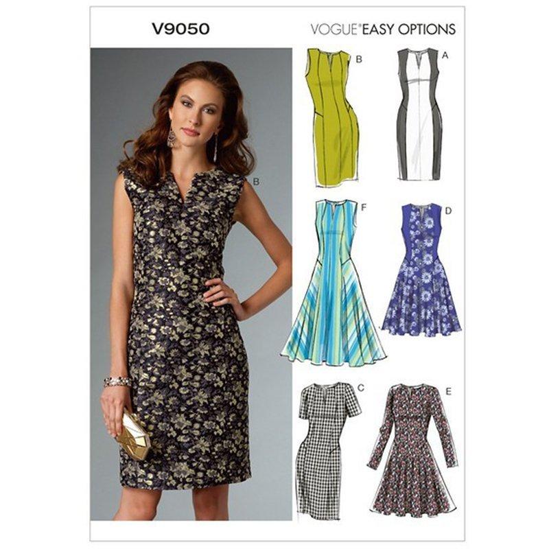 Vogue Easy Options Women's Dress Sewing Pattern, 9050