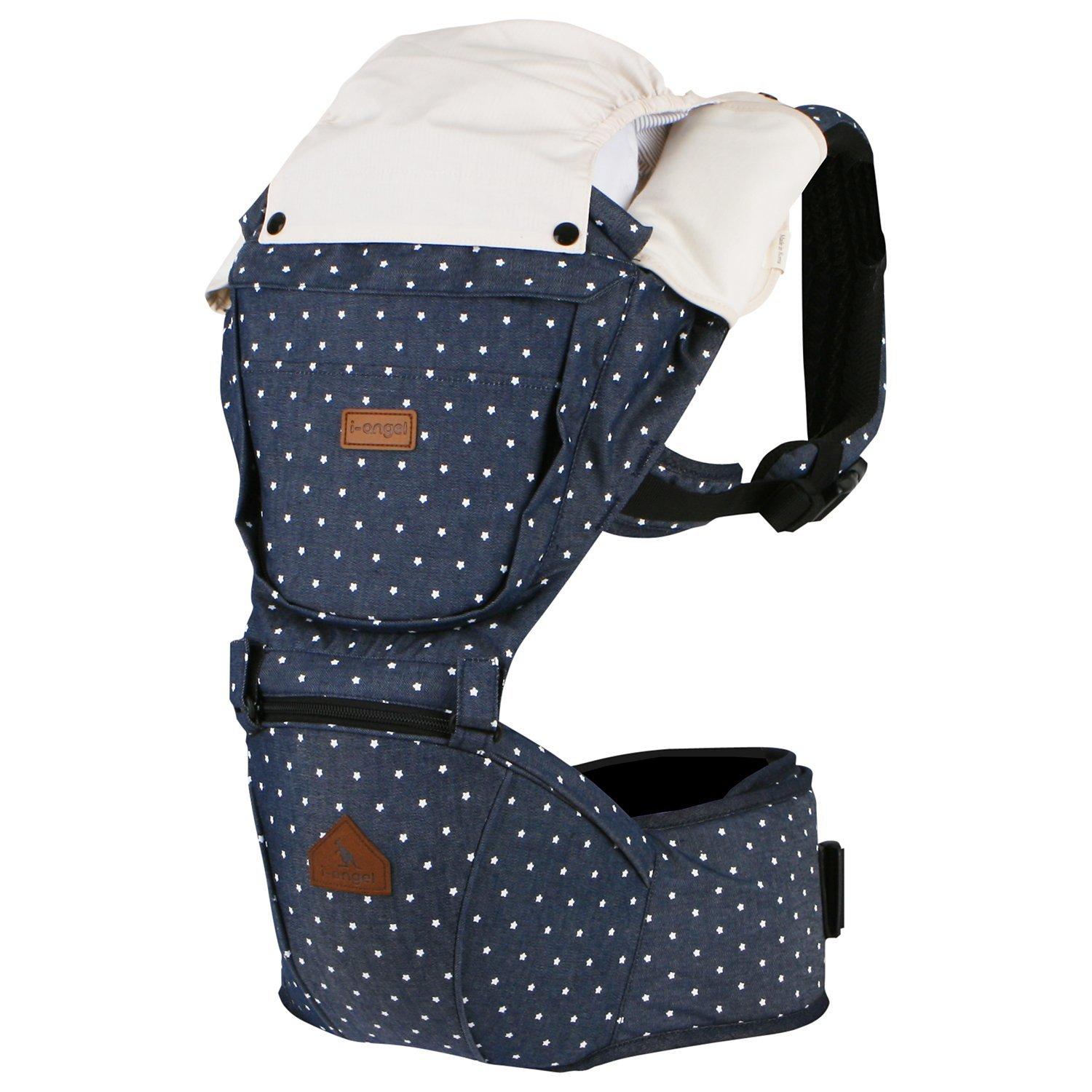I-Angel Baby Carrier, Hipseat And Toddler Backpack, Denim Starlight