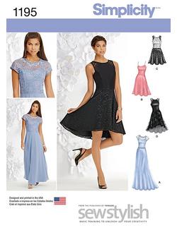 Simplicity Women's Dress Sewing Pattern, 1195, 