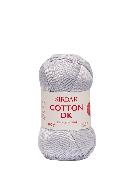 Sirdar Cotton DK Yarn, 100g, Grey Dawn