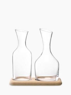 LSA International Bar Collection Water and Wine Carafe Set, Clear