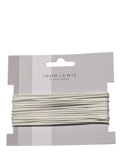 John Lewis Cord, 1mm, White, White