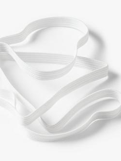 John Lewis Elastic, 13mm - view 2, White