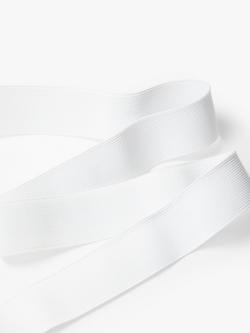 John Lewis Woven Elastic, 32mm - view 2, White