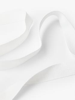 John Lewis Herringbone Tape, 25mm - view 2, White
