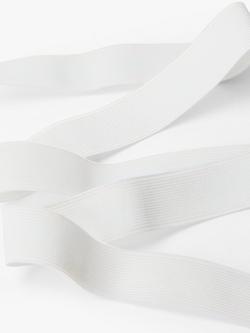 John Lewis 25mm Woven Elastic, 2m - view 2, White