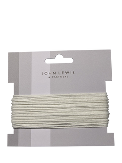 John Lewis Cord, 1mm, White, White