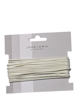 John Lewis Cord, 2mm, White, White