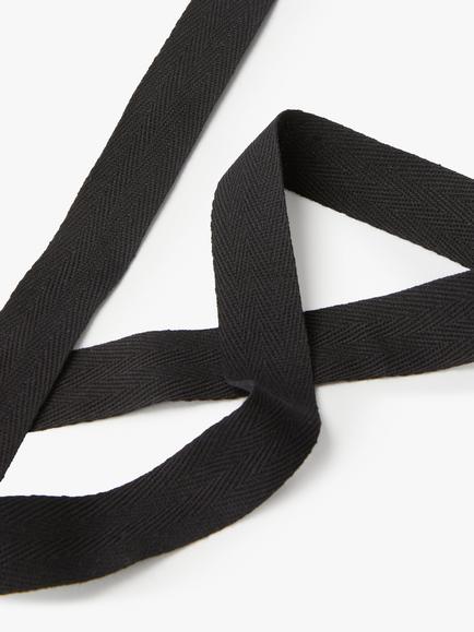John Lewis Herringbone Tape, 25mm - view 2, Black