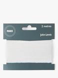 John Lewis Herringbone Tape, 15mm, White