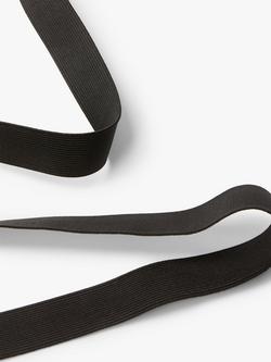 John Lewis 25mm Woven Elastic, 2m - view 2, Black