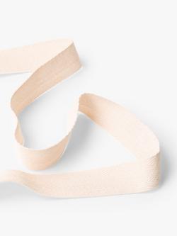 John Lewis Herringbone Tape, 25mm - view 2, Natural