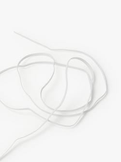 John Lewis Elastic, 3mm - view 2, White