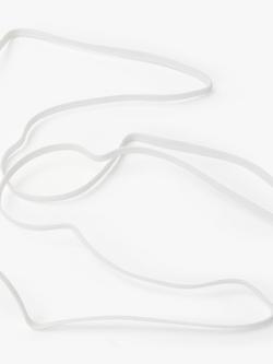 John Lewis Elastic, 4mm, White - view 2, White