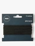 John Lewis Elastic, 4mm, Black