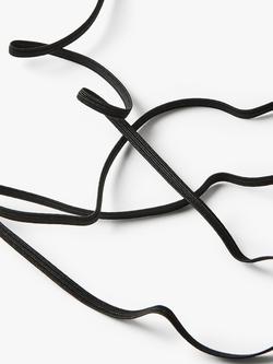 John Lewis Elastic, 4mm, Black - view 2, Black