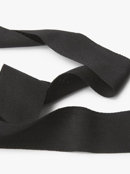 John Lewis Herringbone Tape, 50mm - view 2, Black