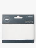 John Lewis Herringbone Tape, 50mm, White